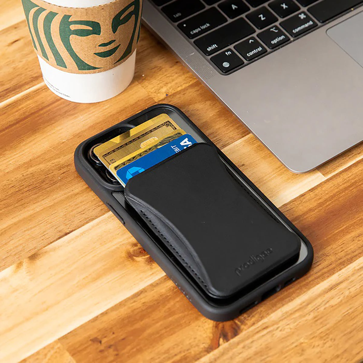 Prodigee Mag Wallet Billetera Cuero Vegano Premium/Cierre Magnético/RFID/Soporte - MagWallet Stand