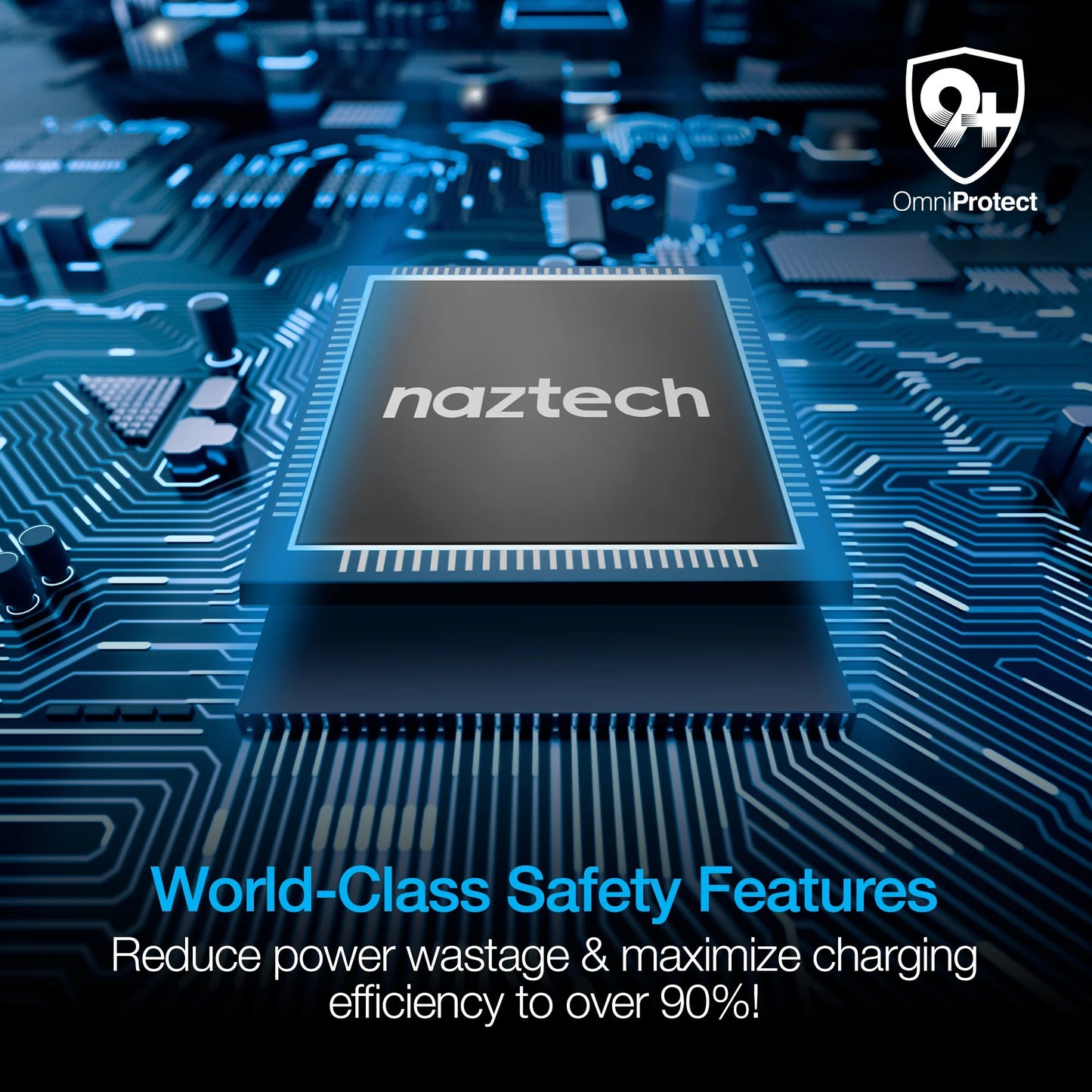 Naztech Smart Grip Soporte para coche con carga inalámbrica (negro)