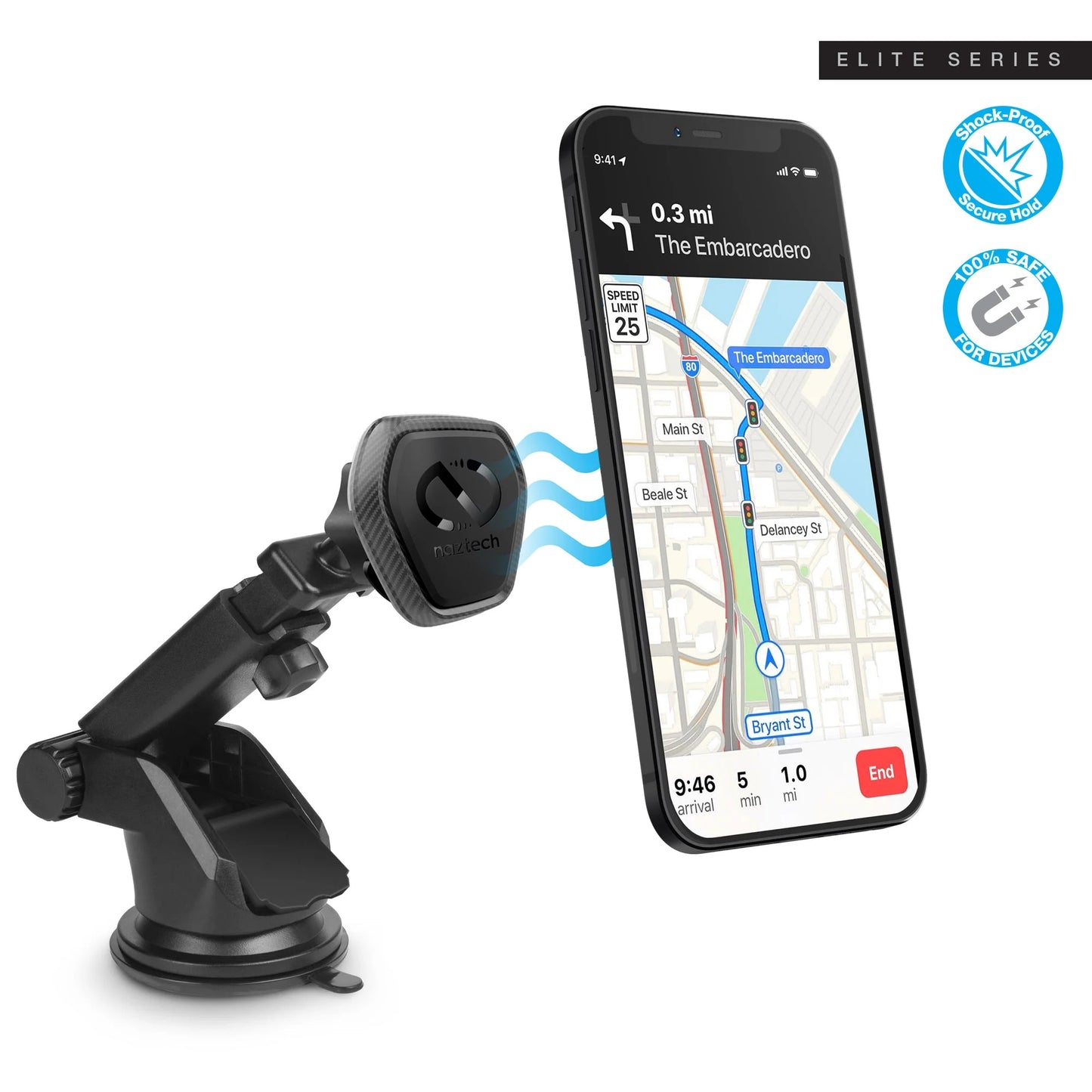 Naztech MagBuddy Elite Soporte para tablero - Naztech MagBuddy Elite Dash Mount
