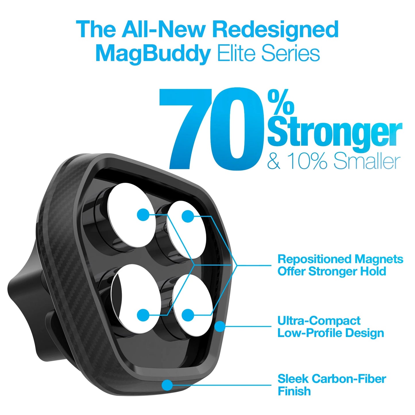 Naztech MagBuddy Elite Soporte para tablero - Naztech MagBuddy Elite Dash Mount