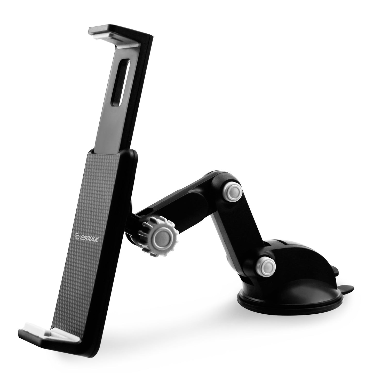 EH11PBK Esoulk iPad Mini&phone Holder - ESoulk Soporte para Automóvil para Teléfono Inteligente/iPad Mini/Brazo Telescópico/Botón de Liberación
