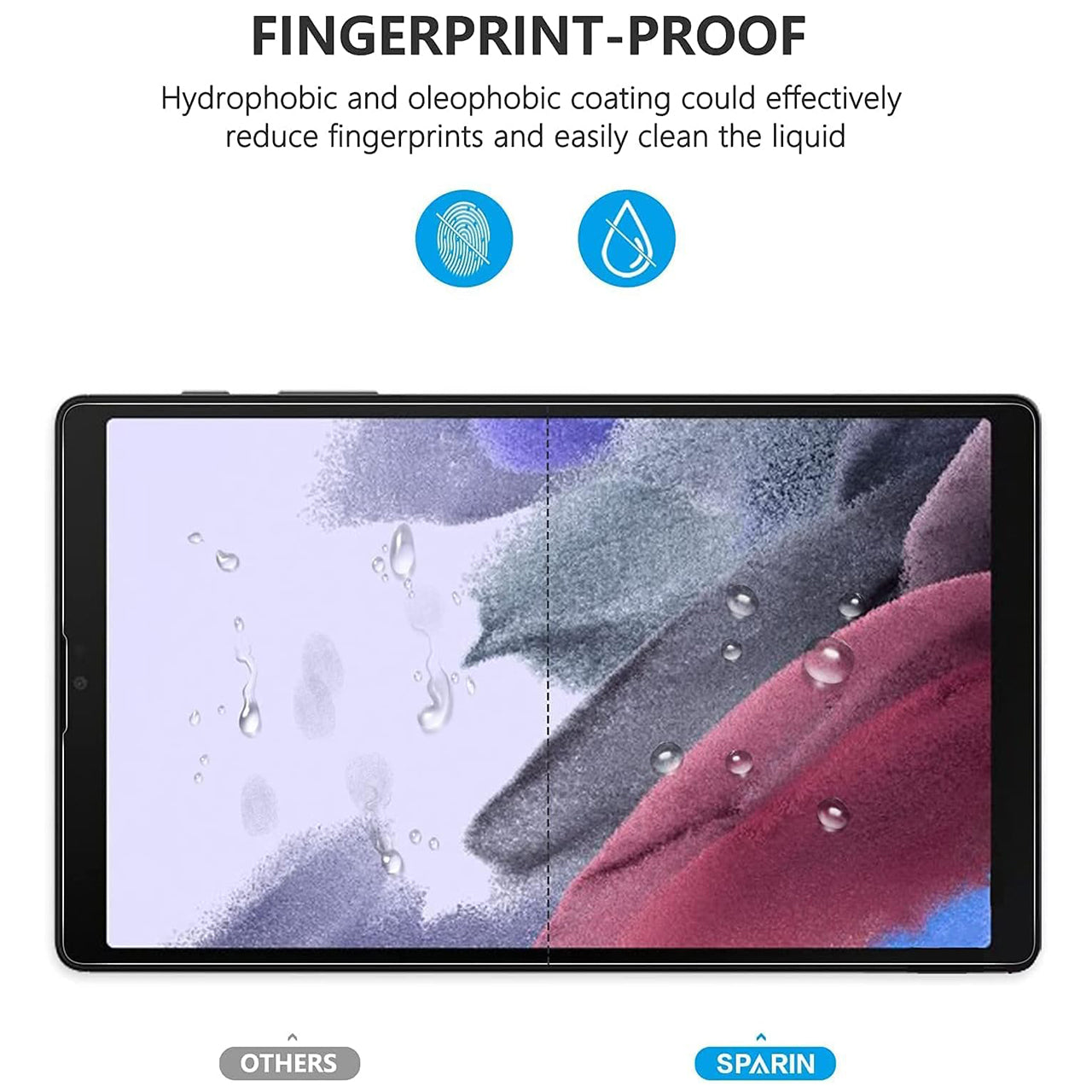 SPARIN Protector Samsung Galaxy Tab A 8.4 Pulgadas 2020 Tablet - Protector de Pantalla de Vidrio Templado (Sin Burbujas, Dureza 9H) - SPARIN Protector Samsung Galaxy Tab A 8.4 Inch 2020 Tablet - Tempered Glass Screen Protector (Bubble Free, 9H Hardness)
