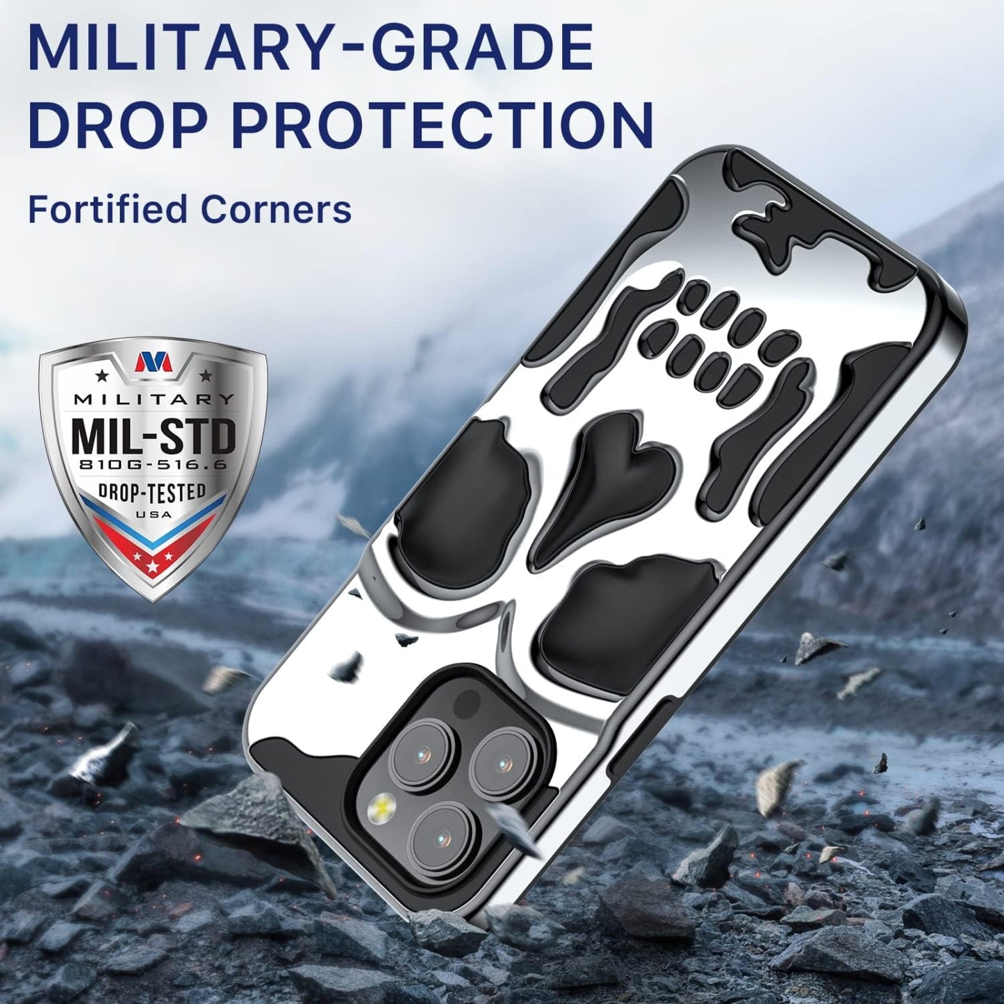 MyBat Pro Skullcap Funda protectora híbrida para Apple iPhone 14 Pro 6.1