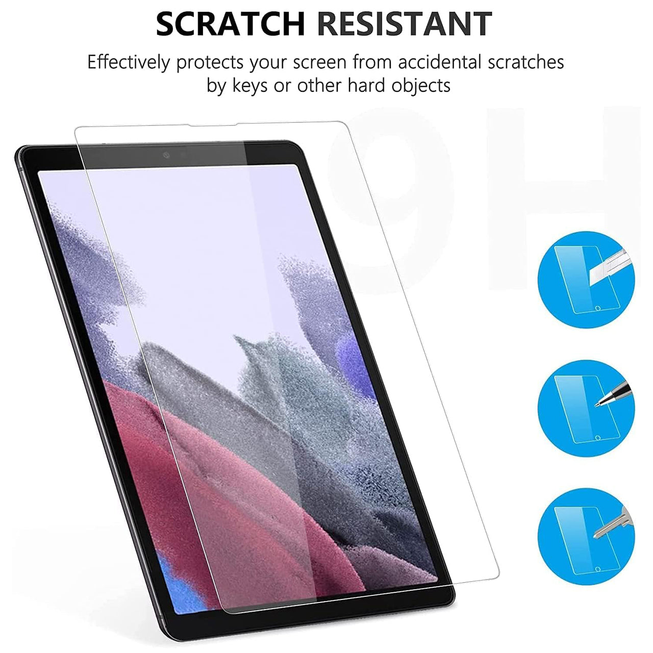 SPARIN Protector Samsung Galaxy Tab A 8.4 Pulgadas 2020 Tablet - Protector de Pantalla de Vidrio Templado (Sin Burbujas, Dureza 9H) - SPARIN Protector Samsung Galaxy Tab A 8.4 Inch 2020 Tablet - Tempered Glass Screen Protector (Bubble Free, 9H Hardness)