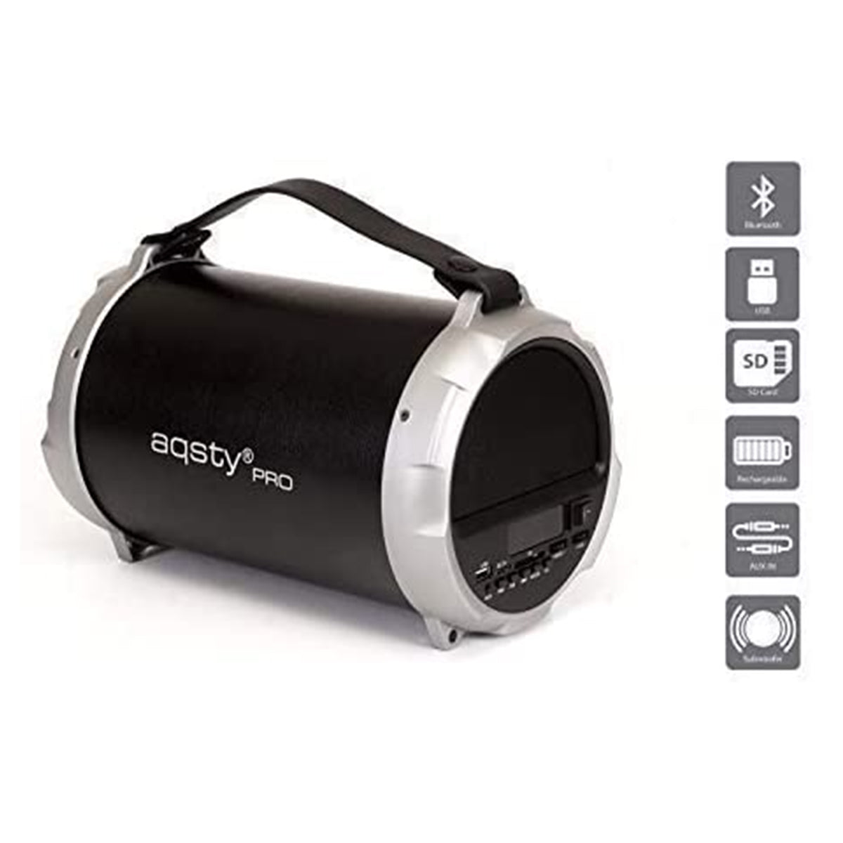AQSTY Receptor Bluetooth portátil 3030 Outpower Bocina - AQSTY Portable Bluetooth Receiver 3030 Outpower Speaker