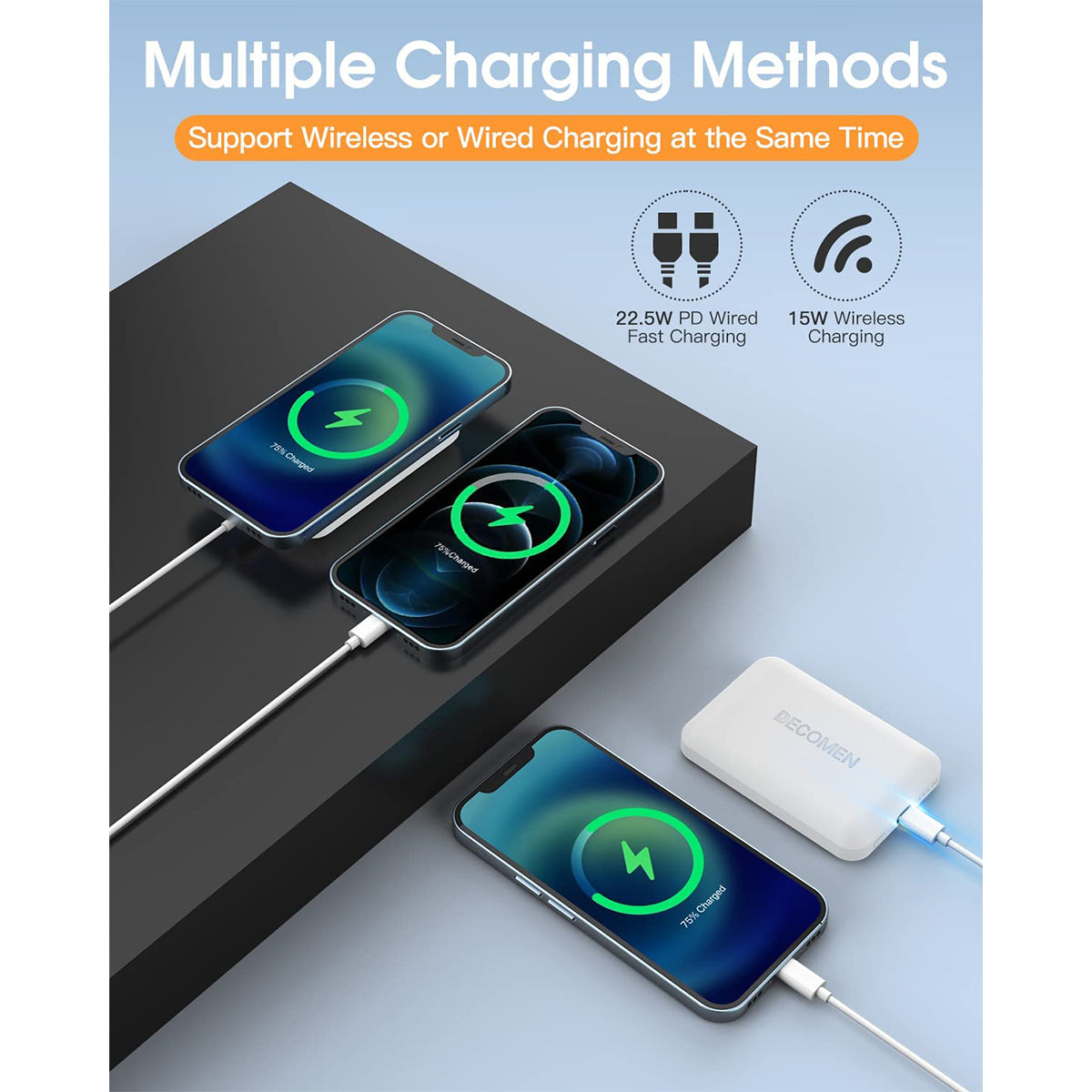 Prodigee MagPower banco de energía inalámbrico magnético To Go 5K - Prodigee MagPower Magnetic Wireless Power Bank To Go 5K
