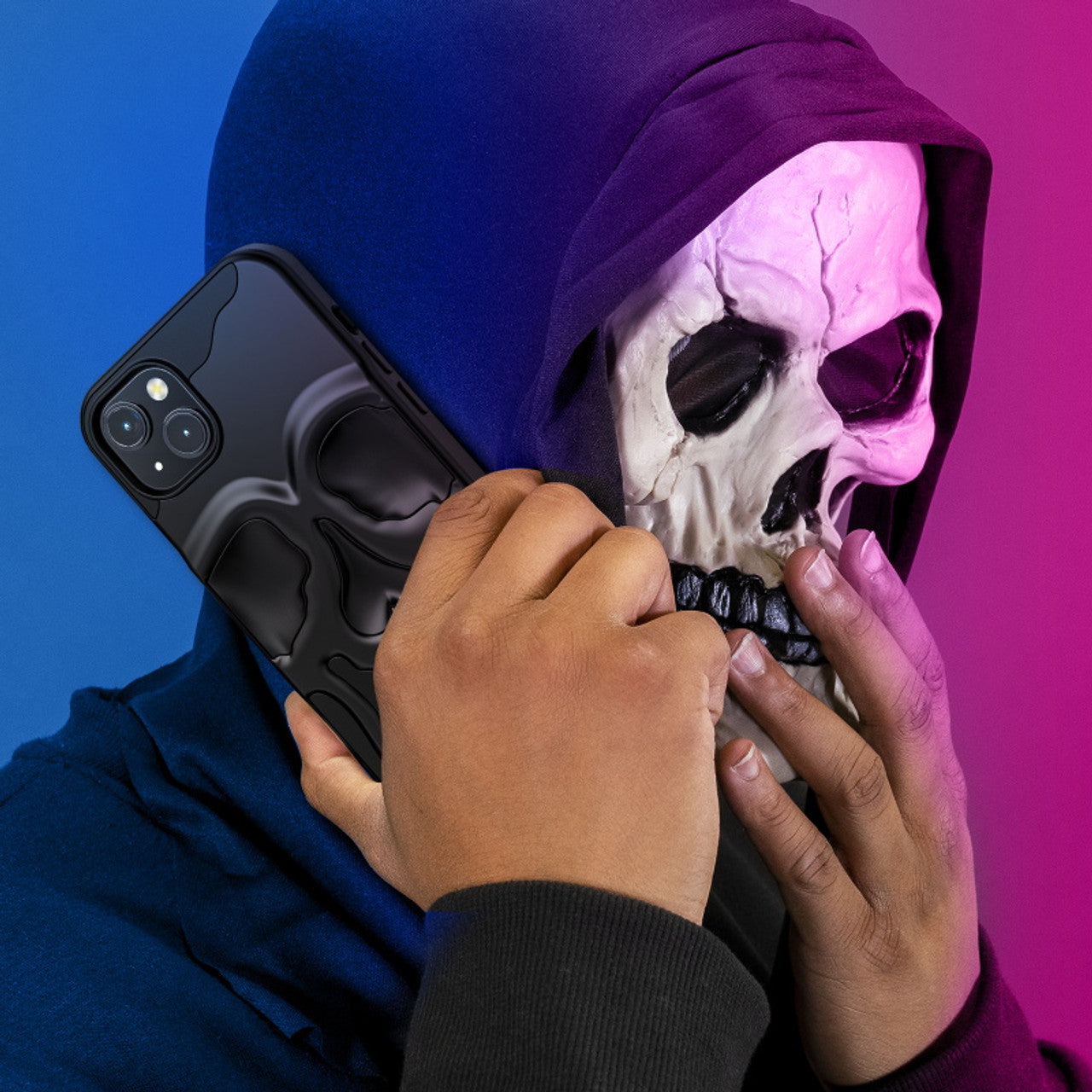 MyBat Pro Skullcap Funda protectora híbrida para Apple iPhone 14/6/1 y 13/6/1