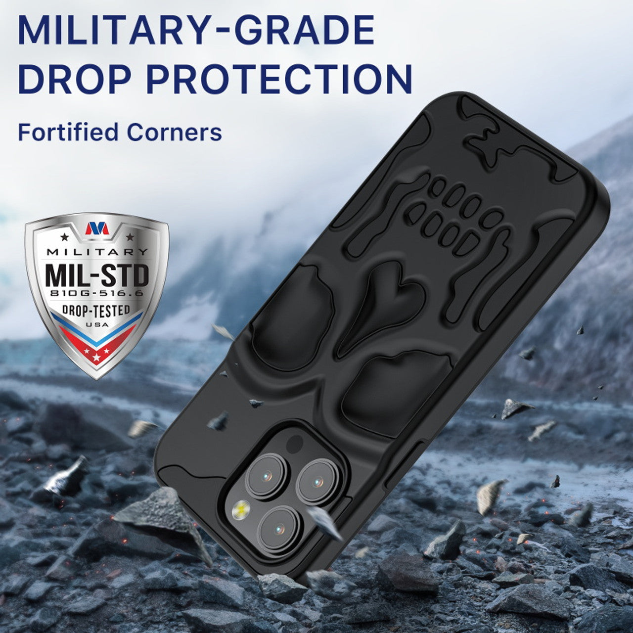 MyBat Pro Skullcap Funda protectora híbrida para Apple iPhone 14 Pro