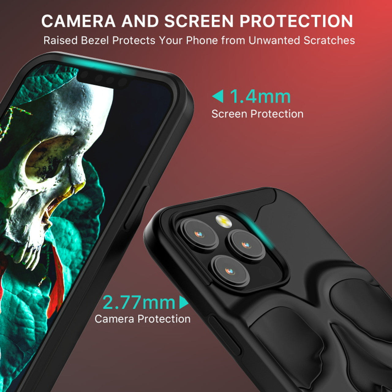 MyBat Pro Skullcap Funda protectora híbrida para Apple iPhone 14 Pro