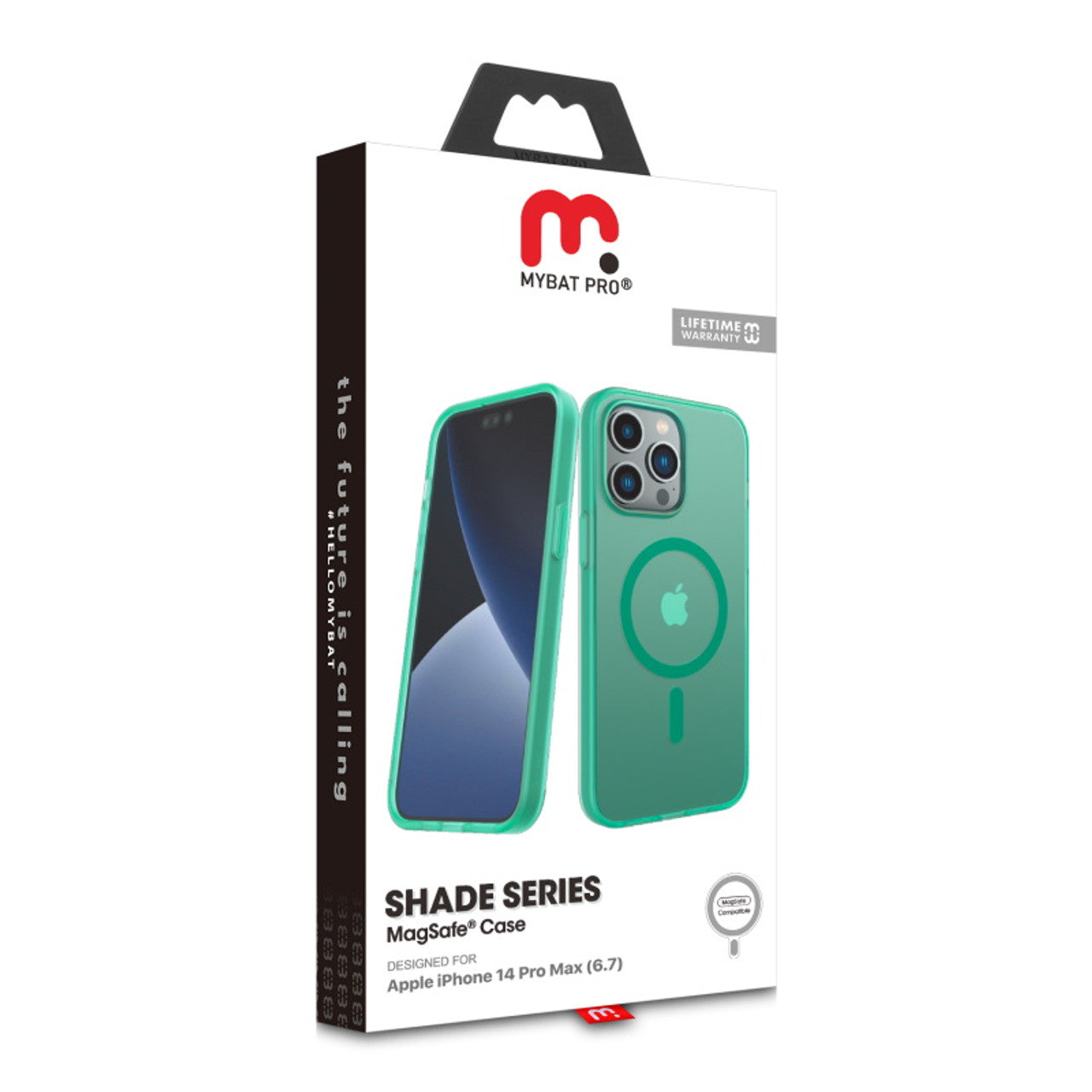 MyBat Pro Shade Series Funda para Apple iPhone 14 Pro Max 6/7 MagSafe - Menta - MyBat Pro Shade Series Case for Apple iPhone 14 Pro Max 6/7 MagSafe - Mint