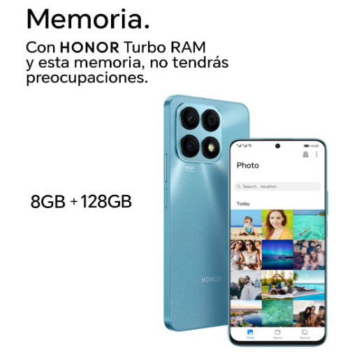 Honor X8A Teléfono inteligente 5G desbloqueado de fábrica de 128 GB - Honor X8A 128GB Factory Unlocked 5G Smartphone