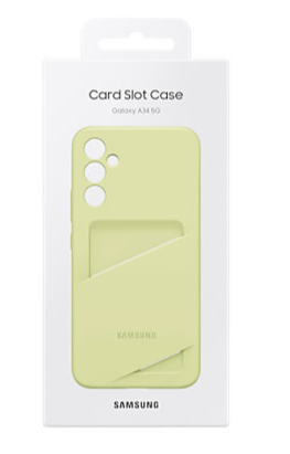 Samsung Funda con ranura para tarjeta Lime para Galaxy A34 5G
