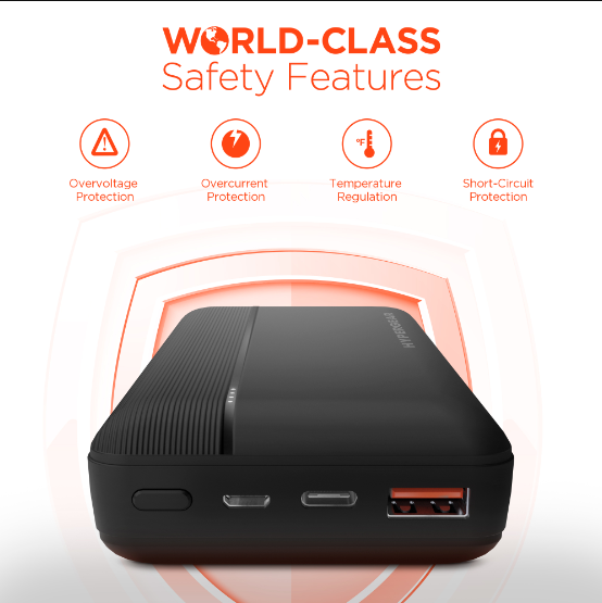HyperGear 20000mAh 20W PD Plus Banco de energía USB (Negro)