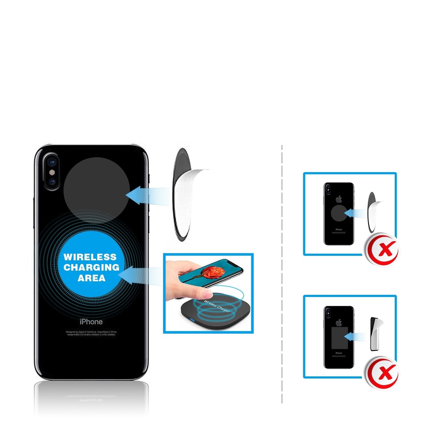EH02PBK ESoulk Air Vent Magnet Holder - Soporte Magnético Seguro Teléfonos