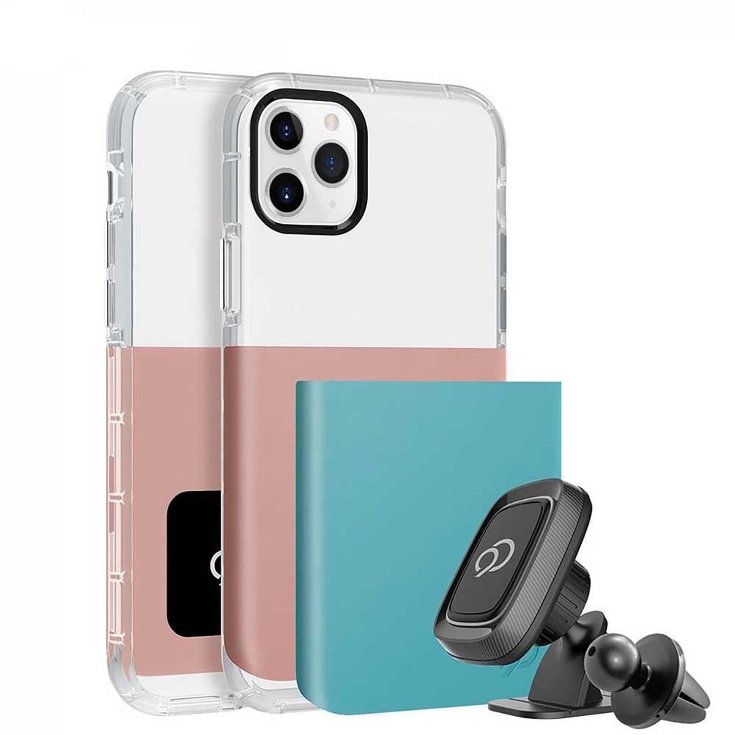 Nimbus9 Ghost 2 Funda Pro para iPhone 11 Pro Max/XS Max - Oro rosa/Azul turquesa - Nimbus9 Ghost 2 Pro Case for iPhone 11 Pro Max/XS Max - Rose Gold/Teal Blue