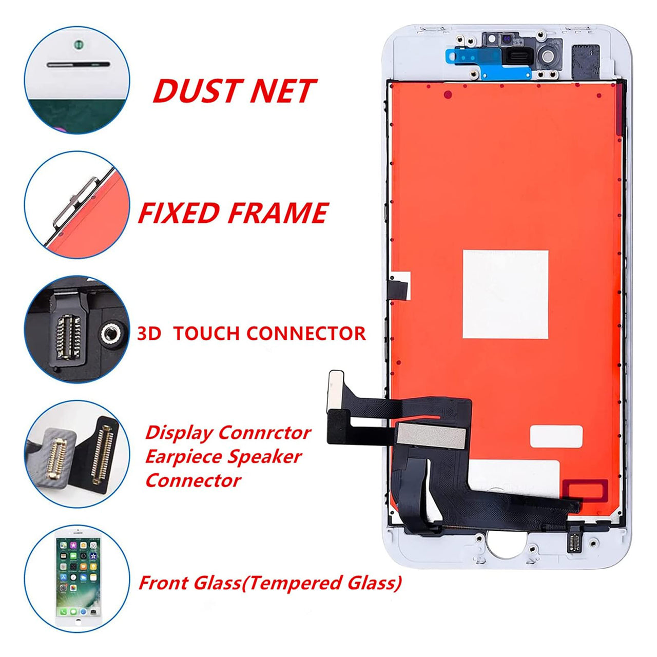 iPhone 8 Plus reemplazo de pantalla LCD - iPhone 8 Plus LCD Screen Replacement