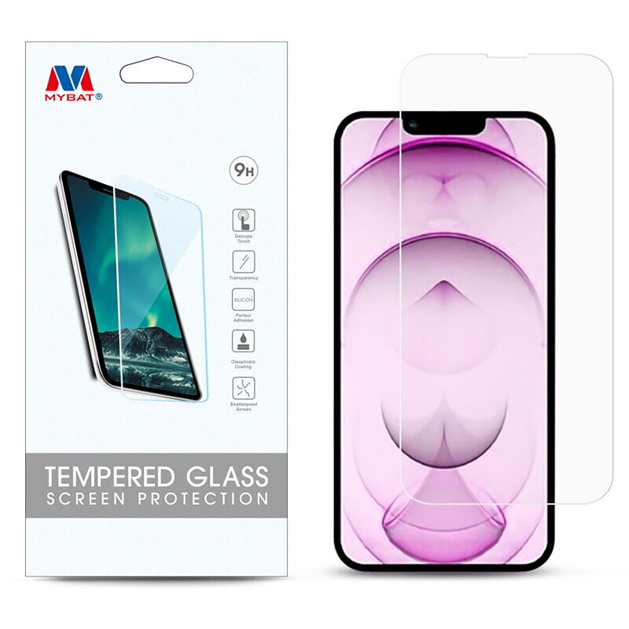 MyBat Protector de Pantalla de Cristal Templado 2.5D para Apple iPhone 13  Mini 5.4 - MyBat 2.5D Tempered Glass Screen Protector for Apple iPhone 13