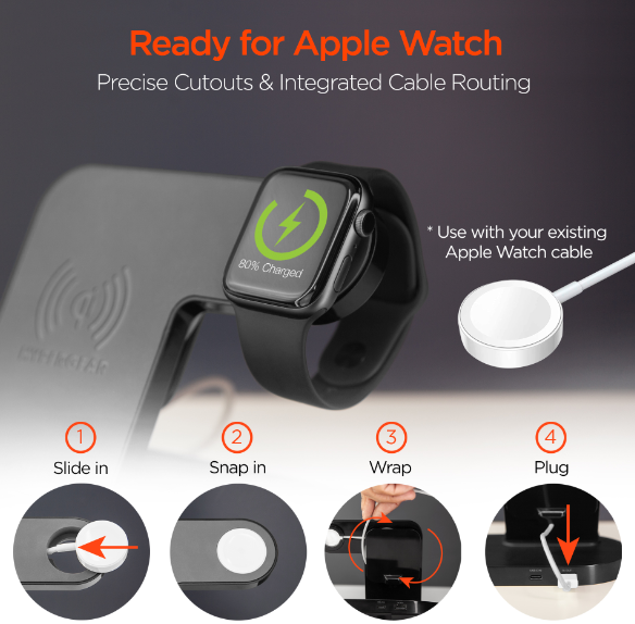 HyperGear base de carga inalámbrica 3 en 1 - HyperGear 3-in-1 wireless charging pad