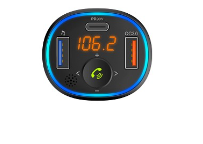 X-Max transmisor FM inalámbrico con conector de audio SD/USB/3,5 mm y micrófono incorporado para llamadas manos libres - X-Max wireless FM transmitter with SD/USB/3.5mm audio jack and built-in microphone for hands-free calls