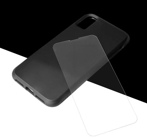 Case-Mate Protector de pantalla para iPhone XS Max y estuche negro mate resistente - Case-Mate Screen Protector for iPhone XS Max and Rugged Matte Black Case