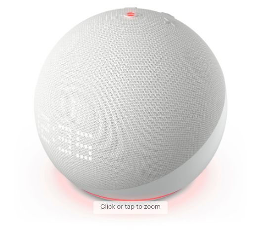 Amazon Echo Dot con reloj (versión de 5.ª generación de 2022) - Amazon Echo Dot with Clock (5th Gen 2022 Release)