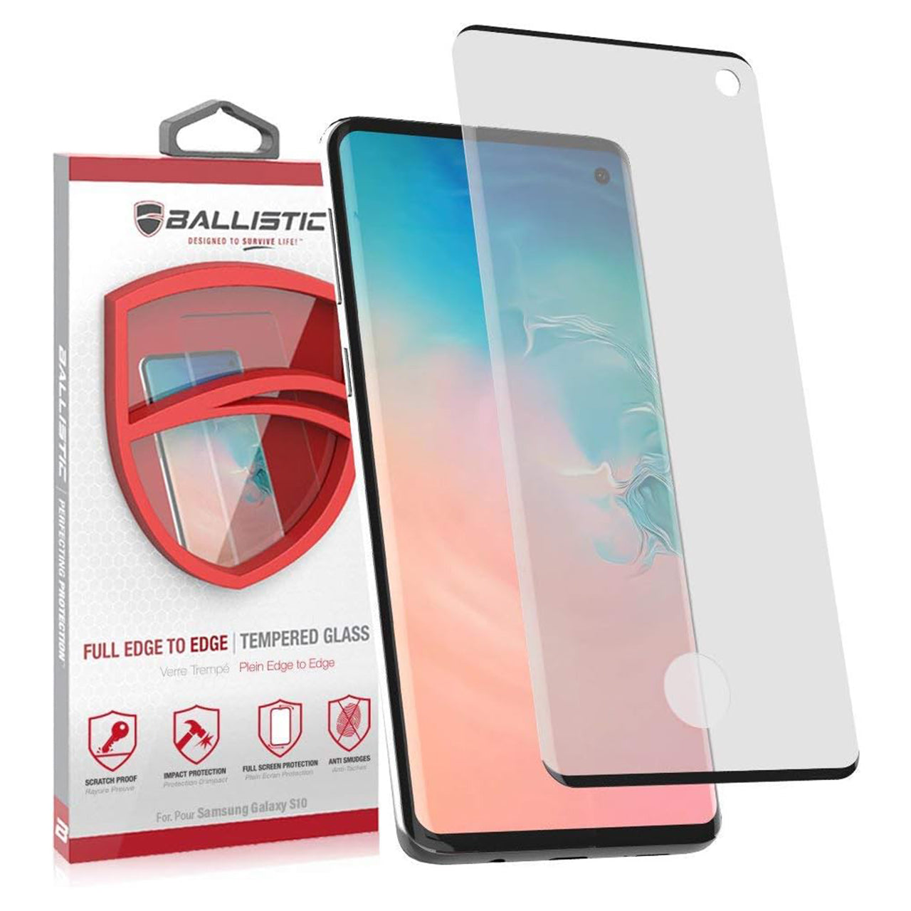 Ballistic Bandeja de instalación de protector de pantalla de vidrio balístico de borde completo para Samsung Galaxy S10+ - Ballistic Full Edge Ballistic Glass Screen Protector Installation Tray for Samsung Galaxy S10+