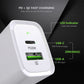 EA20-BK 20W PD&QC Fast Wall Charger - ESoulk Rápido 20W PD+QC Cargador de Pared