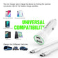 EC09P-CC-WH 18W Car Charger PD & 2.4A USB with 3ft C to C cable - ESoulk PD USB-C 18W Cargador de Carro con Cable USB-C a USB-C