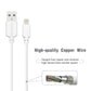 EC30P-IP-WH Esoulk 5FT Round Cable For 8Pin - ESoulk cable de carga rápida EC30P