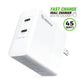 EK-2002BK 45W PD Dual Type-C FAST WALL CHARGER - Esoulk cargador de pared rápido de suministro de energía USB-C de 45 W