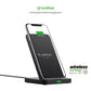 EW03PBK: QI 10W Vertical Double Coil Wireless Fast Charger - ESoulk QI 10W Cargador Inalámbrico Vertical Doble Bobina (EW03PBK)