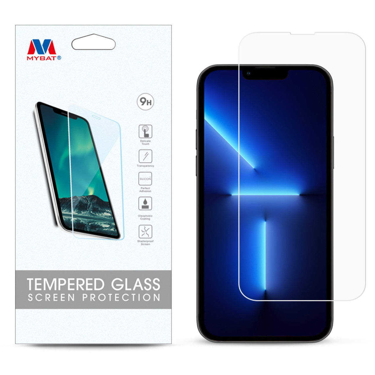 MyBat iPhone 13 Pro Max Clear Vidrio Templado - MyBat iPhone 13 Pro Max Clear Tempered Glass