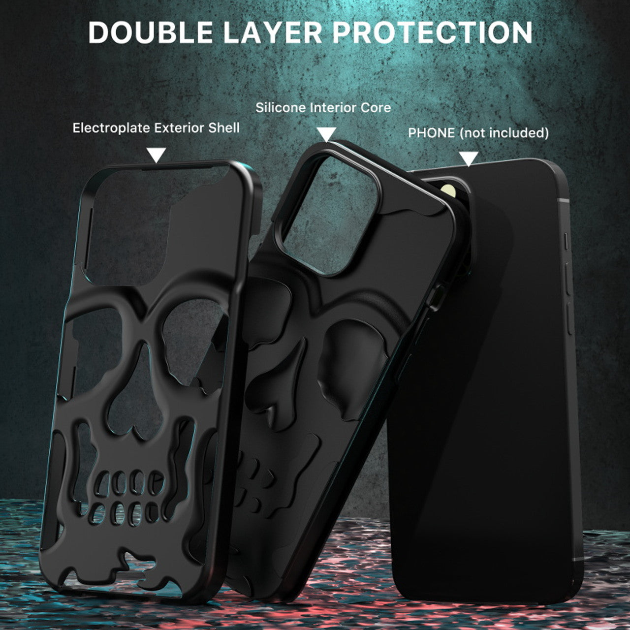 MyBat Pro Skullcap Funda protectora híbrida para Apple iPhone 14 Pro