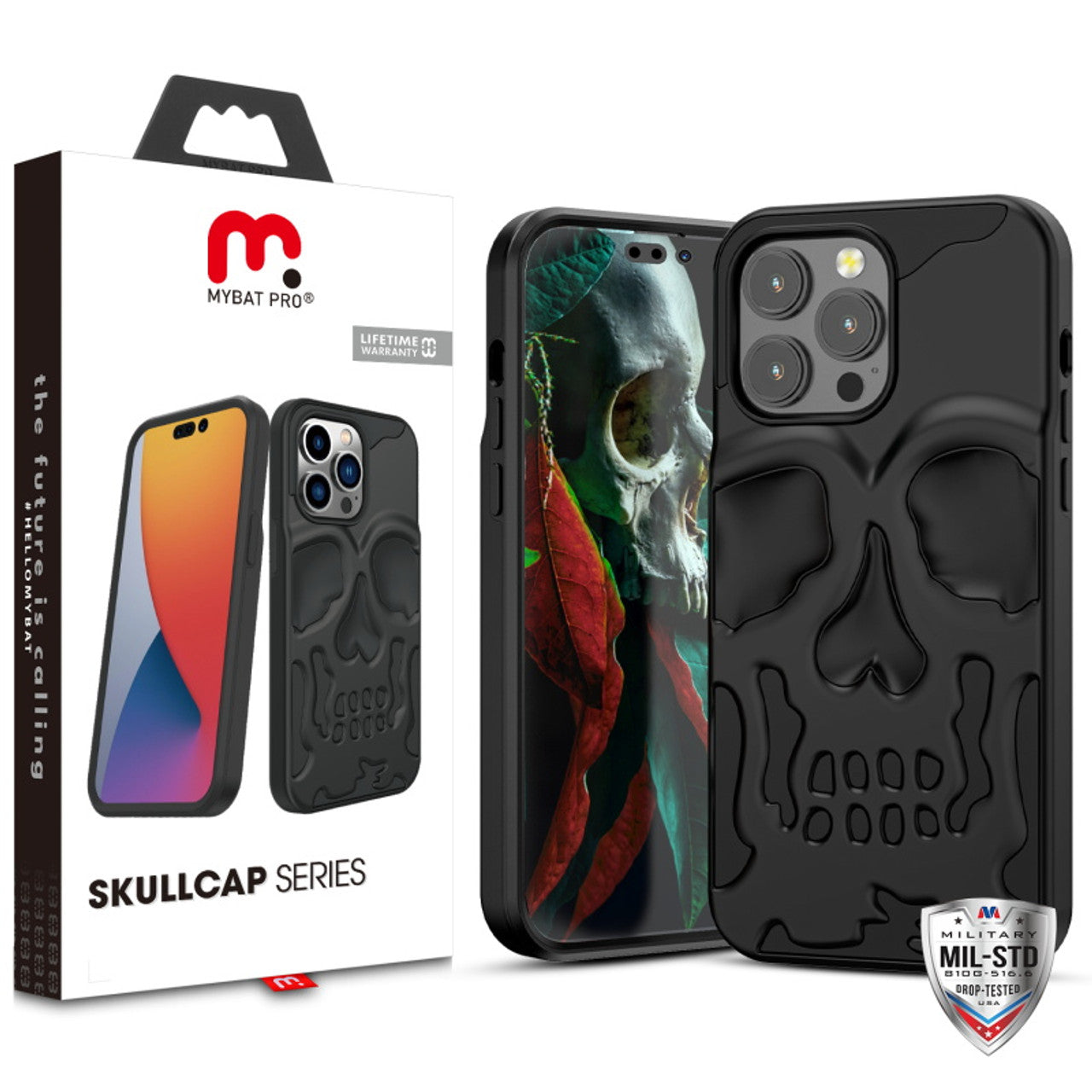 MyBat Pro Skullcap Funda protectora híbrida para Apple iPhone 14 Pro