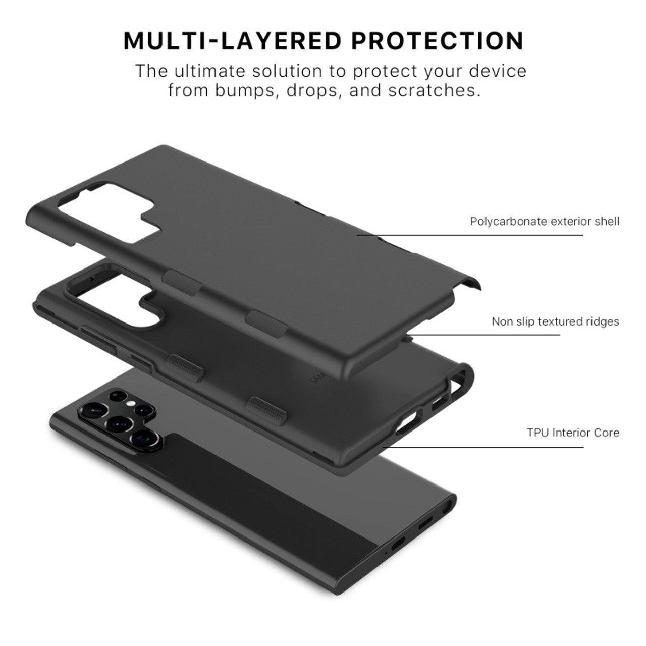 MyBat Pro Estuche TUFF Subs Series para Samsung Galaxy S22 Ultra