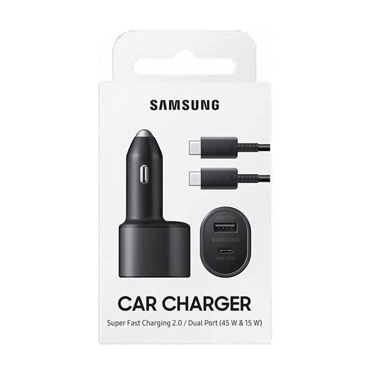 Samsung cargador de coche doble superrápido (45W + 15W) - Samsung super fast dual car charger (45W + 15W)