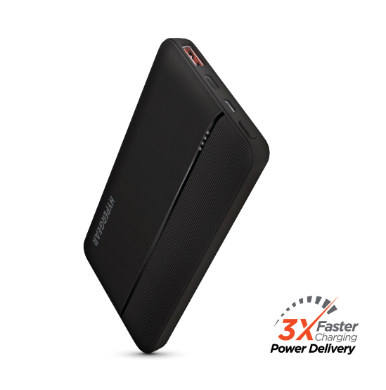 HyperGear Batería Externa 10000mAh 20W PD Plus USB - HyperGear 10000mAh 20W PD Plus USB Power Bank - Black