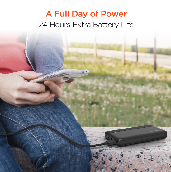 HyperGear Batería Externa 10000mAh 20W PD Plus USB - HyperGear 10000mAh 20W PD Plus USB Power Bank - Black