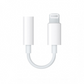 Apple MFI certificado Lightning a adaptador de conector de auriculares de 3,5 mm, blanco