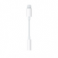 Apple MFI certificado Lightning a adaptador de conector de auriculares de 3,5 mm, blanco