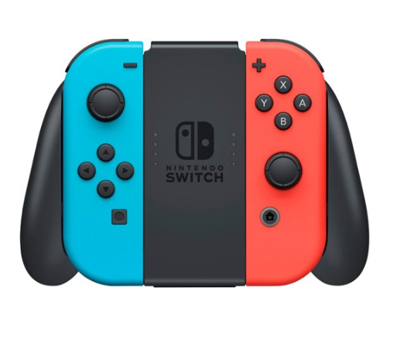 Nintendo Switch con Joy-Con azul neón y rojo neón