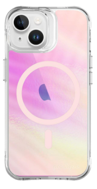 Glow MagSafe Funda Prodigee para iPhone 15 en lila/blanco