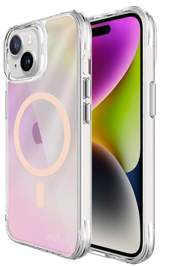 Prodigee Glow MagSafe Funda para iPhone 15 en lila/blanco