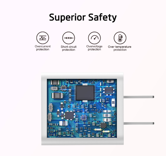 EA21-WH: eSoulk Cargador de pared PD/QC de 18 W para una carga rápida y eficiente