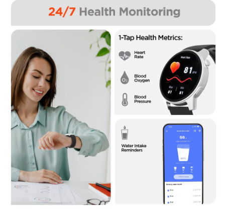 Hypercel ACTIV8 Smartwatch + Fitness Tracker - Modelo 66910613