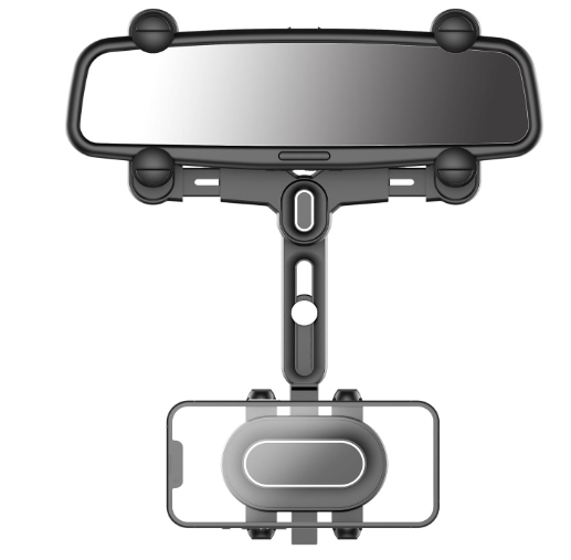 Cellet Soporte universal para espejo retrovisor para dispositivos Apple iPhone y Samsung Galaxy