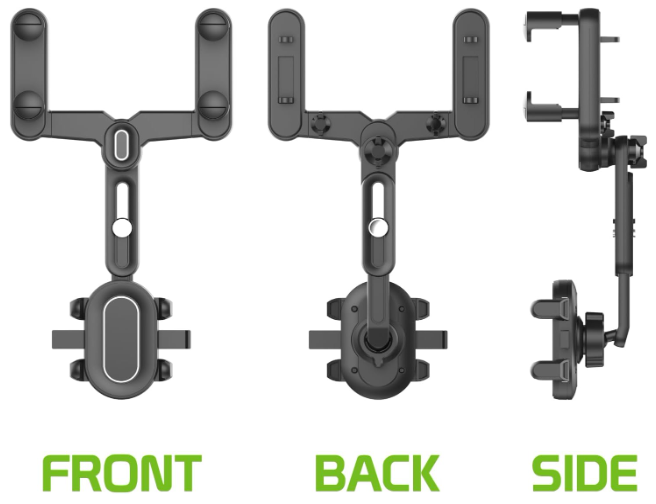 Cellet Soporte universal para espejo retrovisor para dispositivos Apple iPhone y Samsung Galaxy