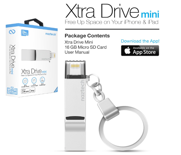 NAZTECH Xtra Drive Mini La solución de almacenamiento móvil definitiva