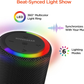 HyperGear Altavoz Bluetooth inalámbrico portátil con espectáculo de luces LED multicolor: perfecto para cualquier ocasión