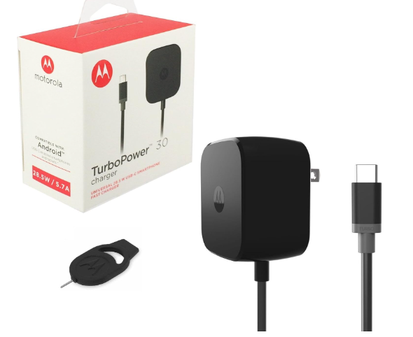 Motorola TurboPower Carga eficiente y rápida con el cargador tipo USB-C